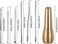 WILLBOND 6 Pieces Canvas Leather Sewing Awl Needle with Copper Handle, 50 m Nylon Cord Thread and 2 Pieces Thimble for Handmade Leather Sewing Tools Shoe and Leather Repair.