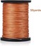 WILLBOND 6 Pieces Canvas Leather Sewing Awl Needle with Copper Handle, 50 m Nylon Cord Thread and 2 Pieces Thimble for Handmade Leather Sewing Tools Shoe and Leather Repair.