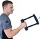 Elymays Arm Wrestling Exercise Handle - Metal Handle and Strap for Training at The Gym, Wrist and Forearm Strengthener, Workout Equipment, Fat Grip.