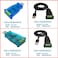 كابل DSD TECH SH-U11L USB إلى RS485 RS422 مع شريحة FTDI FT232 بطول 1.5 متر/5 قدم.