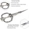 BIHRTC Plum Blossom Scissors - 4. 5 Inch Small Sewing Scissors, European Style, Stainless Steel, Ideal for Cross Stitch, EmbroideryCrafting.