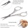 BIHRTC Plum Blossom Scissors - 4. 5 Inch Small Sewing Scissors, European Style, Stainless Steel, Ideal for Cross Stitch, EmbroideryCrafting.