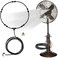LANDGARDEN Outdoor Misting Fan Kit for a Cool Patio Breeze,Water Mister Spray for Cooling Outdoor,19. 36FT (5. 9MMisting Line5 Brass Mist Nozzlesa Brass Adapter(3/4Fit to Any Outdoor Fan.