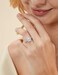 EAMTI 1. 5CT 925 Sterling Silver Wedding Band Teardrop Bridal Rings Sets Halo Cubic Zirconia Solitaire Promise Engagement Rings for Women Size 3-13.