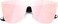 FEISEDY Mirrored Rimless Sunglasses One Piece Lens Reflective Sunglasses for Women Men B2647.