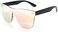FEISEDY Mirrored Rimless Sunglasses One Piece Lens Reflective Sunglasses for Women Men B2647.