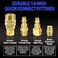 LE LEMATEC Air Compressor Fittings, Air Compressor Hose Kit, 15pcs Air Line Fittings and 1/4 inch NPT Quick Connects.