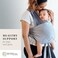 MOBY Easy Wrap InwardOutward-Facing Baby Carrier Sling, Sturdy Buckles, Hands-Free Mobility, Premium Quality Design To Carry Infants Up To 33 lbs, Washable, 100% Cotton, Grey.