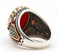 Qida S925 Sterling Silver Onyx Ring for Men Natural Agate Stone Ring Cool Turkish Handmade Luxury Jewelry.