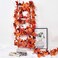 DearHouse 2 Pack Fall Garland Maple Leaf Hanging Vine Garland Artificial Autumn Foliage Garland Thanksgiving Decor for Home Wedding.