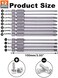 Rocaris 12 Pack 1/4 Inch Hex Shank Long Magnetic Screwdriver Bits Set 4 in Power Tools (SlottedCross Head.