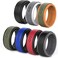 Rinfit Silicone Rings for Men - Mens Silicone Wedding Bands - Infinity Ring with 2 Layers - Rubber Wedding Rings for Men - RinfitAir Collection.