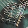 Fanpei 17pcs 14G Stainless Steel Long Industrial Barbell Earrings Cartilage Helix Conch Body Piercing Jewelry (Mix 18pcs.