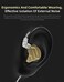 KINBOOFI KZ ZSN Pro X Earphone with 1BA and 1DD, KZ in Ear Earbuds in Ear Monitor Headphone 0. 75mm 2 pin Cable KZ earphone (Black, With mic.
