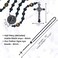 Sinai Rosaries St Benedict Black Rosary Beads Catholic &ndash; Rugged Onyx Rosary &ndash; Handcrafted Stone Antique Rosary with Stainless Steel St Benedict Crucifix and Medal - Rosarios Catolicos para Hombre, Gem