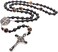 Sinai Rosaries St Benedict Black Rosary Beads Catholic &ndash; Rugged Onyx Rosary &ndash; Handcrafted Stone Antique Rosary with Stainless Steel St Benedict Crucifix and Medal - Rosarios Catolicos para Hombre, Gem