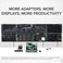 Plugable 4K DisplayPort and HDMI Dual Monitor Adapter for USB 3. 0 and USB-C, Compatible with Windows.