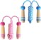 Lorvain Jump Rope for Kids Adjustable, Lorvain Kid Jump Ropes for Girls Boys Skipping Rope for Kids with Wooden Handle Cotton Braided Outdoor Fun Activity for Exercise Fitness Children Students Presch