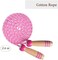 Lorvain Jump Rope for Kids Adjustable, Lorvain Kid Jump Ropes for Girls Boys Skipping Rope for Kids with Wooden Handle Cotton Braided Outdoor Fun Activity for Exercise Fitness Children Students Presch