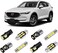 طقم إضاءة LED داخلية بيضاء من BRISHINE لمازدا CX-5 موديلات 2013 2014 2015 2016 2017 2018 2019 2020 2021 2022، مصابيح LED داخلية فائقة السطوع 6000K، تتضمن مصابيح لوحة الترخيص وأداة التركيب.