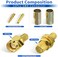 مجموعة موصلات Superbat SMA Crimp SMA ذكر SMA أنثى Crimp لحام مجموعة موصلات لكابلات RG58 RG142 RG400 RG303 RG141 LMR195 منخفضة الفقد المحوري عبوة من 10 قطع.