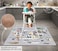 BABYBOET Splat Mat for Baby &ndash; Under High Chair Floor Mat Protects Wood, Vinyl and Carpet from Spills &ndash; Waterproof Triple Layer Baby Mat with Anti-Skid Backing Deters Bunching and Sliding (51&rdquo; x 51&rdquo;.