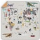 BABYBOET Splat Mat for Baby &ndash; Under High Chair Floor Mat Protects Wood, Vinyl and Carpet from Spills &ndash; Waterproof Triple Layer Baby Mat with Anti-Skid Backing Deters Bunching and Sliding (51&rdquo; x 51&rdquo;.