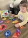 CreateOn Sesame Street Colors with Elmo, The Original Magnetic Building Tiles Making Learning Basic Colors Fun and Hands-On, Versatile Educational Toy for Children Ages 3 Years.