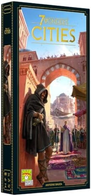 Repos Production 7 Wonders Cities Board Game Expansion - New EditionFamily For Adults And Strategy 3-7 Players Ages 10 Up Made By.