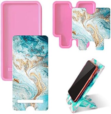 Angel Wings Mobile Phone Stand Silicone Resin Mold Phone Holder Epoxy Resin Moulds Craft Cell Phone Bracket Silicone Mold.