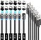 Terasako Magnetic Charging Cable 6-Pack [1ft/3ft/3ft/6ft/6ft/10ft], 3 in 1 Nylon Braided Magnetic Phone Charger, Compatible with Micro USB, Type C, iProduct and Most Devices.