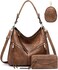 lapsting Hobo Bags for Women Handbags Purse Large Ladies Crossbody Purses Shoulder Bag Boho Designer 3pcs Set Faux Leather.