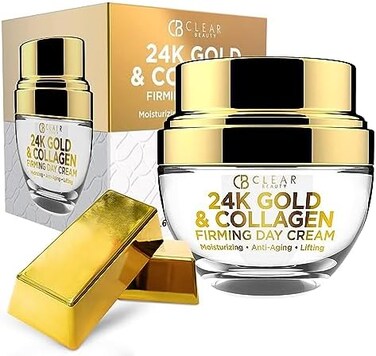 Clear Beauty CLAIR 24K Gold and Collagen Firming Day Creram 1. 69 oz.