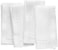 O'lucio Authentique Home Linen Napkins Cloth - White 18 x 18 inch, Set of 4 Linen Hemstitch Dinner Napkins with Embroidered Swiss Dot - Cloth Napkin Washable from French Linen Perfect for Spring, Summ