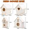 hapray 4 Pack Bird House Kit, DIY Birdhouse Kits, Wooden Crafts Arts for Children to Build and Paint (Includes PaintsBrushesfor Kids Girls Boys Toddlers.