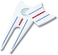 Callaway Unisex's Golf 2021 Triple Track Divot Tool, White/Blue/Red, One Size.