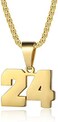 Susook Number Necklaces Personalized Necklaces 18K Gold Plated Initial Number Pendant Stainless Steel Chain Sports Necklaces for Men Women.