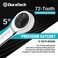 DURATECH Double Box End Ratcheting Wrench Set, Metric, 6-Piece, 8-19mm, Chrome Vanadium Steel Construction with Rolling Pouch.