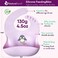 NatureBond Waterproof Baby Bibs, Silicone Weaning Bibs for BabiesToddlers, Set of 2 w/Carry Pouch (Cotton Candy PinkMacaron Lavender.