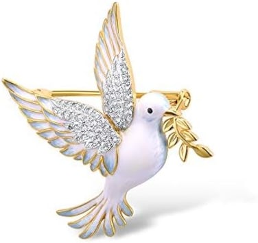 Santuzza 925 Sterling Silver Enamel Pin Brooch for Women.