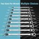DURATECH Offset Box Wrench Set, Metric, 9-Piece, 6-23mm, 75-Degree, Chrome Vanadium Steel Construction with Rolling Pouch.