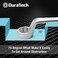 DURATECH Offset Box Wrench Set, Metric, 9-Piece, 6-23mm, 75-Degree, Chrome Vanadium Steel Construction with Rolling Pouch.