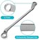 DURATECH Offset Box Wrench Set, Metric, 9-Piece, 6-23mm, 75-Degree, Chrome Vanadium Steel Construction with Rolling Pouch.