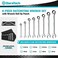 DURATECH SAE, 8-piece,Ratcheting Combination Wrench Set 5/16" to 3/4", Chrome Vanadium Steel, with Carrying Bag.
