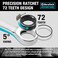 DURATECH SAE, 8-piece,Ratcheting Combination Wrench Set 5/16" to 3/4", Chrome Vanadium Steel, with Carrying Bag.