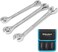 DURATECH Flare Nut Wrench Set, Metric, 3-piece, 10-17mm, Chrome Vanadium Steel, Organizer Pouch Included.
