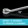 DURATECH Flare Nut Wrench Set, Metric, 3-piece, 10-17mm, Chrome Vanadium Steel, Organizer Pouch Included.