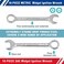DURATECH Midget Wrench Set, Mini Combination Wrench Set, MetricSAE, 20-Piece, 4-11mm5/32' to 7/16', Lightweight, with Rolling Pouch.