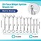 DURATECH Midget Wrench Set, Mini Combination Wrench Set, MetricSAE, 20-Piece, 4-11mm5/32' to 7/16', Lightweight, with Rolling Pouch.