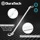 DURATECH Extra Long Flex-Head Ratcheting Wrench Set, Double Box End Wrench Set, 6-Piece, Metric 8-19mm, CR-V Steel, with Pouch.